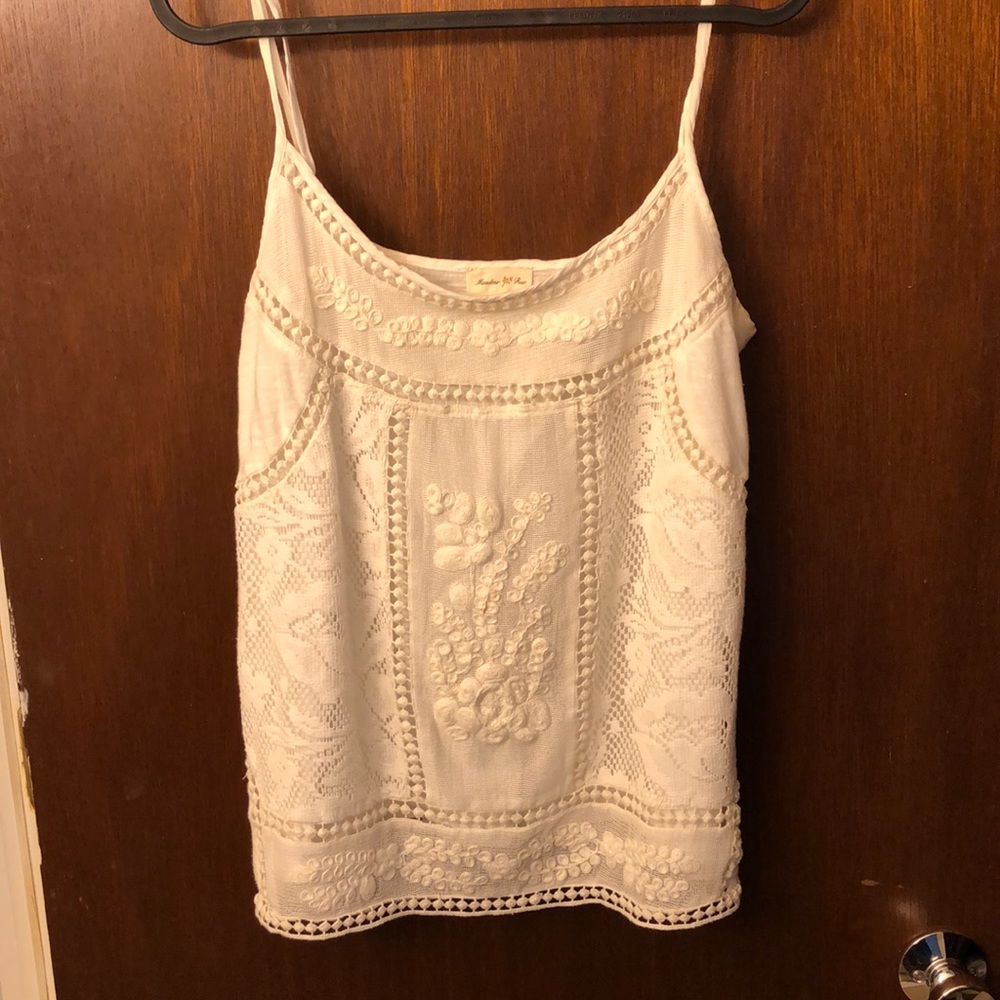 Lace detailed Anthropologie top